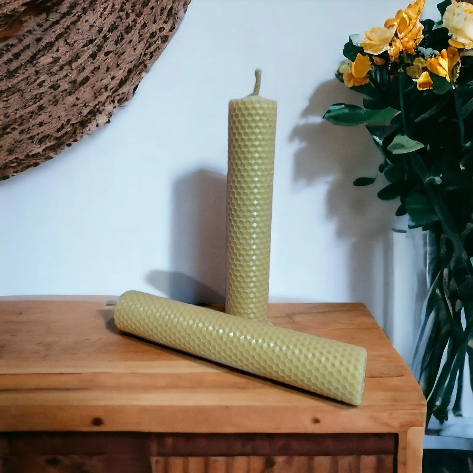 Vela estampada de cera de abeja x 30 g