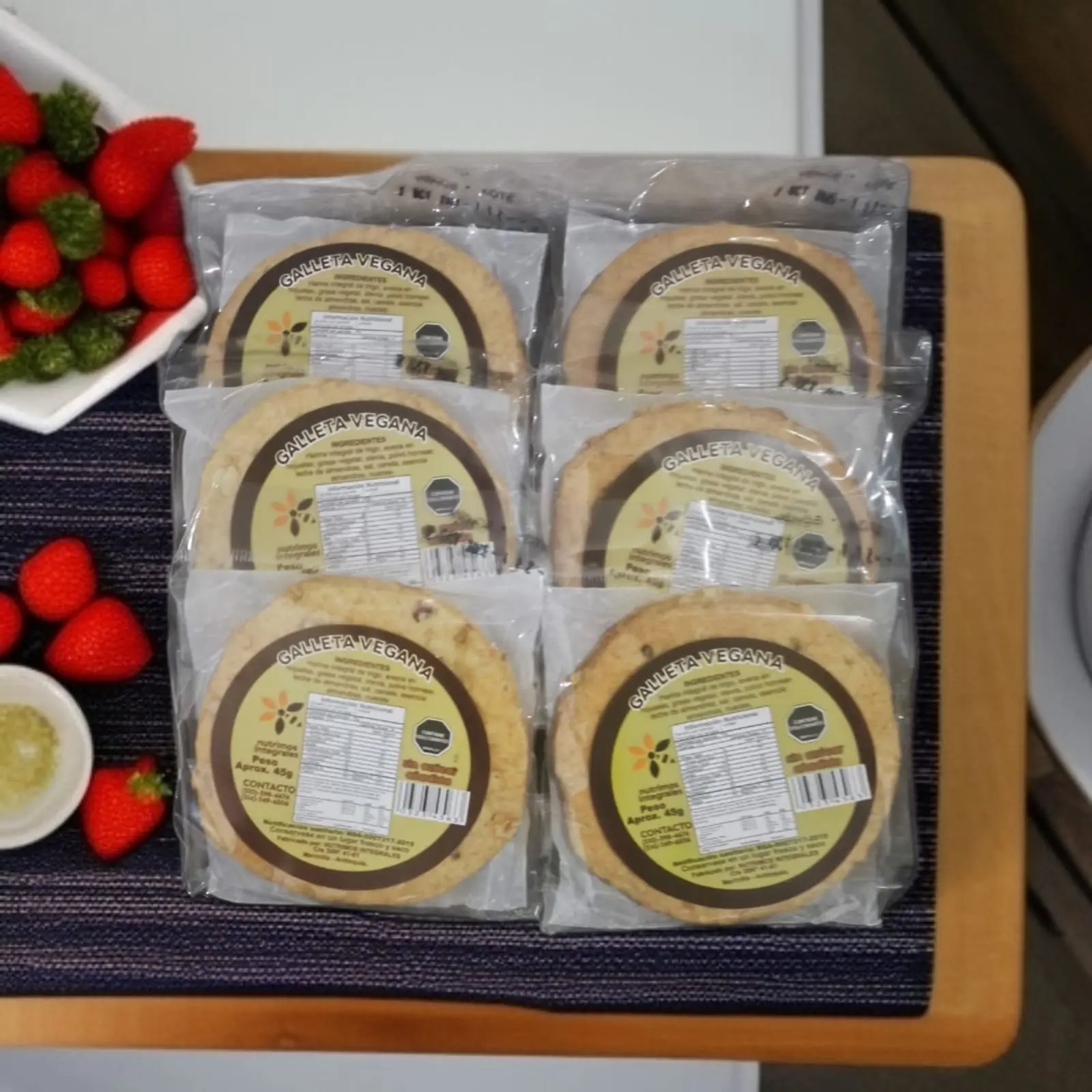 Galleta integral de nuez y almendra (vegana) x 6 unidades