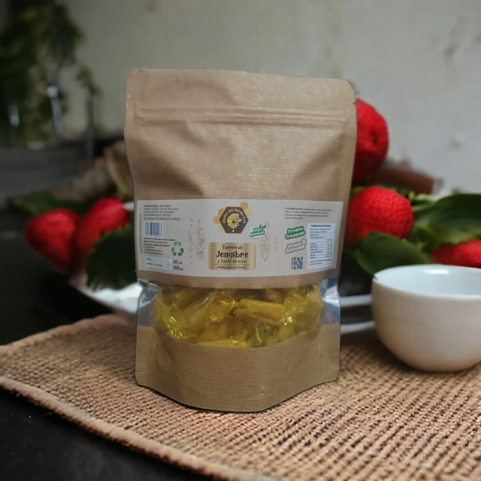 Caramelo de gengibre y stevia x 50 unidades