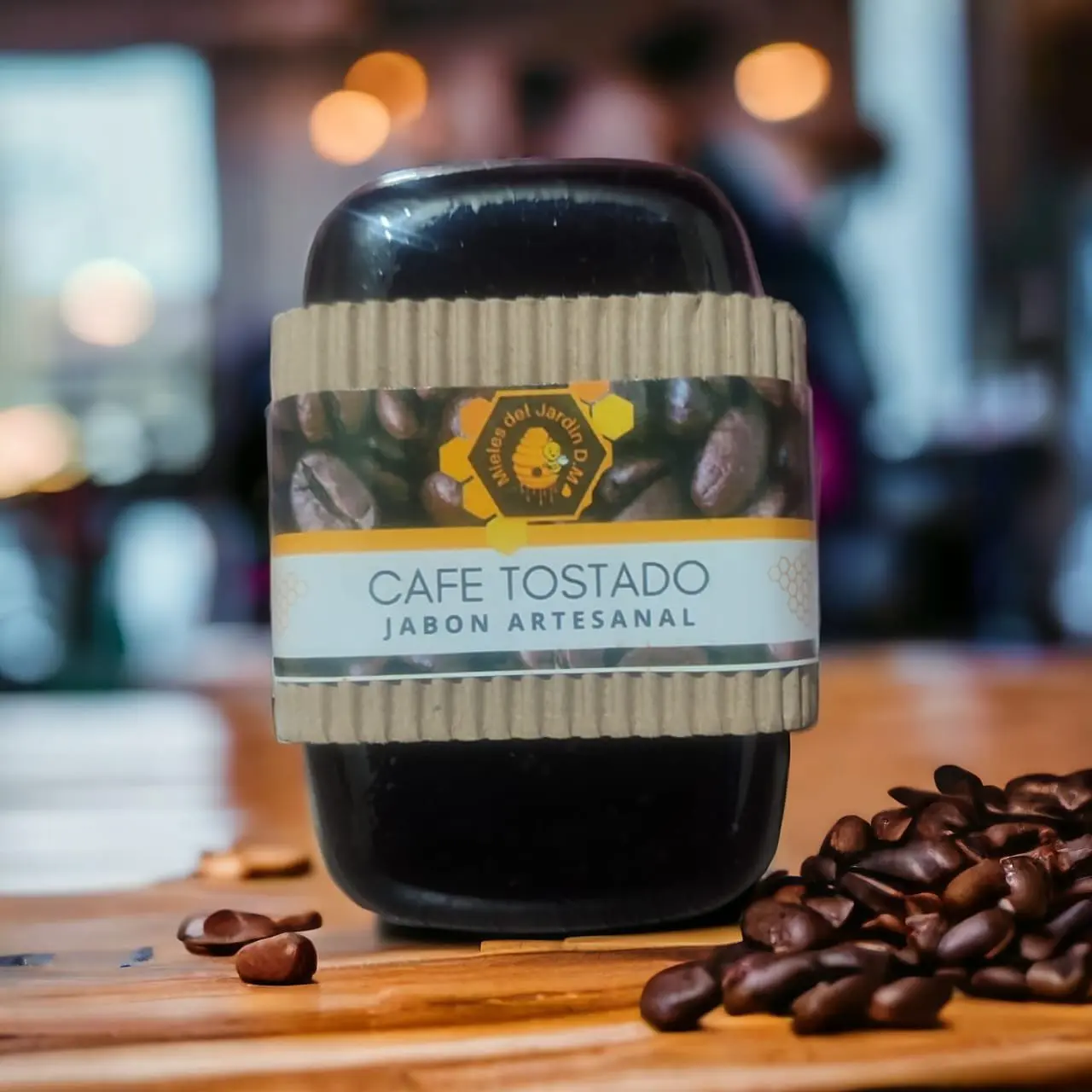 Jabón artesanal sólido de cacao y miel x 120 g