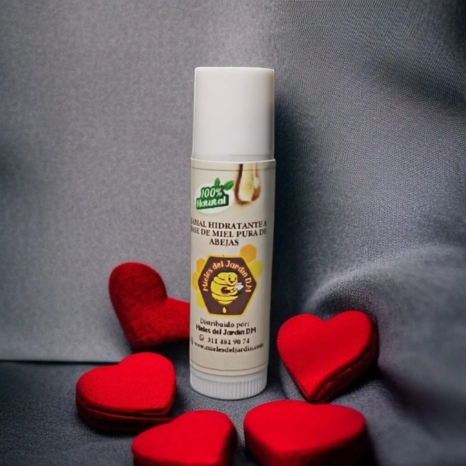 Bálsamo labial de miel pura y cera de abeja (labimiel)